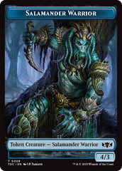 Salamander Warrior // Zombie Druid Double-Sided Token [Tarkir: Dragonstorm Commander Tokens] | Mega City Incorporated