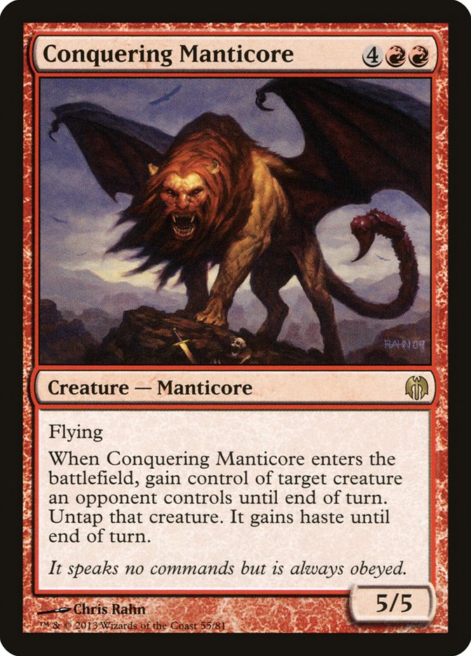 Conquering Manticore [Duel Decks: Heroes vs. Monsters] | Mega City Incorporated