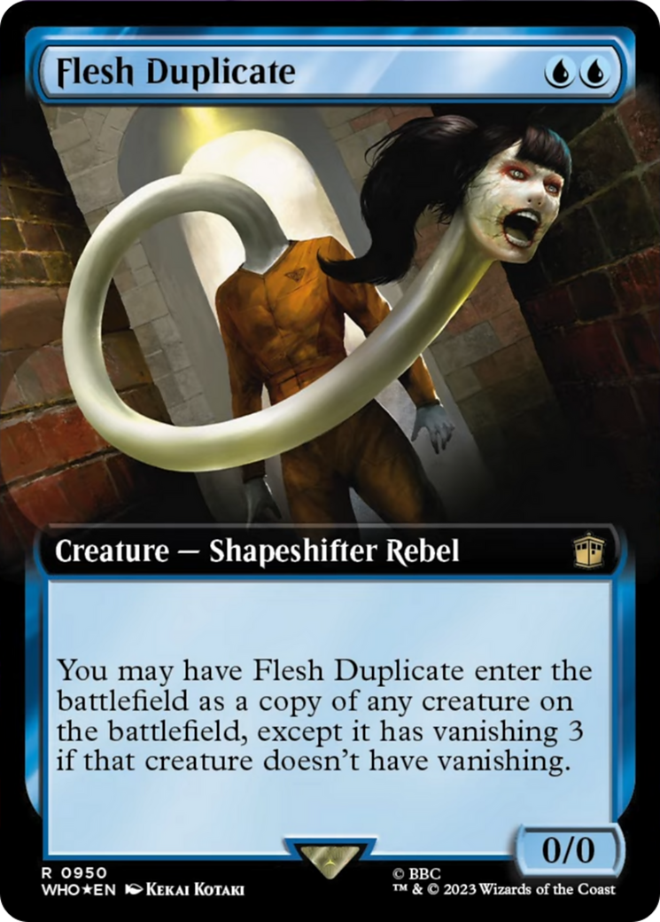 Flesh Duplicate (Extended Art) (Surge Foil) [Doctor Who] | Mega City Incorporated