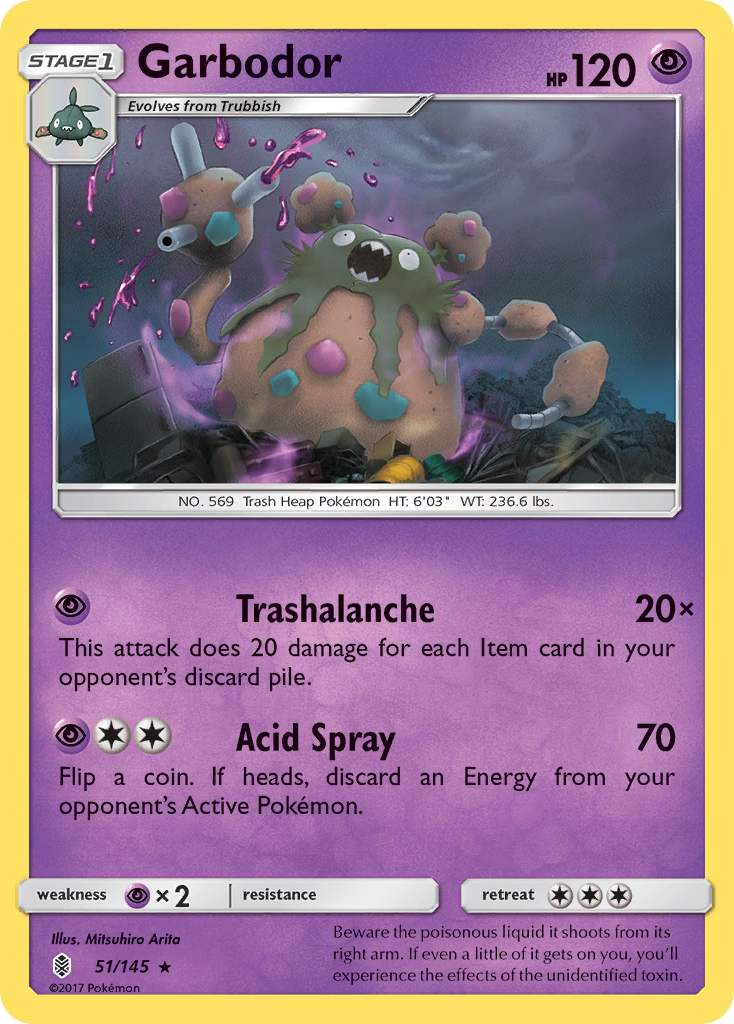 Garbodor (51/145) [Sun & Moon: Guardians Rising] | Mega City Incorporated