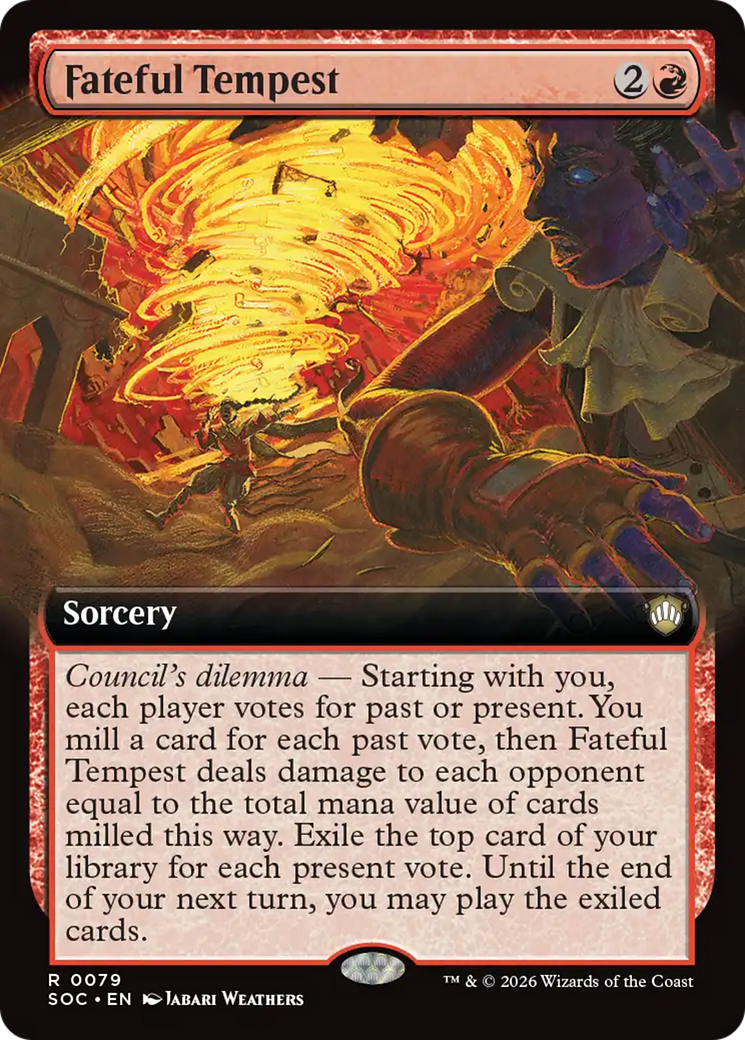 Fateful Tempest (Extended Art) [Secrets of Strixhaven Commander] | Mega City Incorporated