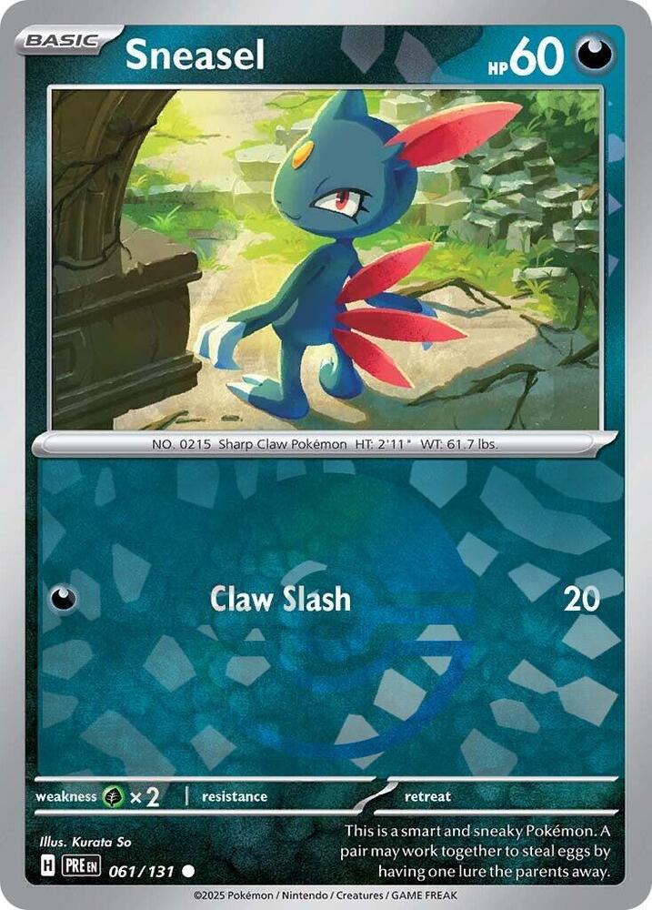 Sneasel (061/131) (Poke Ball Pattern) [Scarlet & Violet: Prismatic Evolutions] | Mega City Incorporated