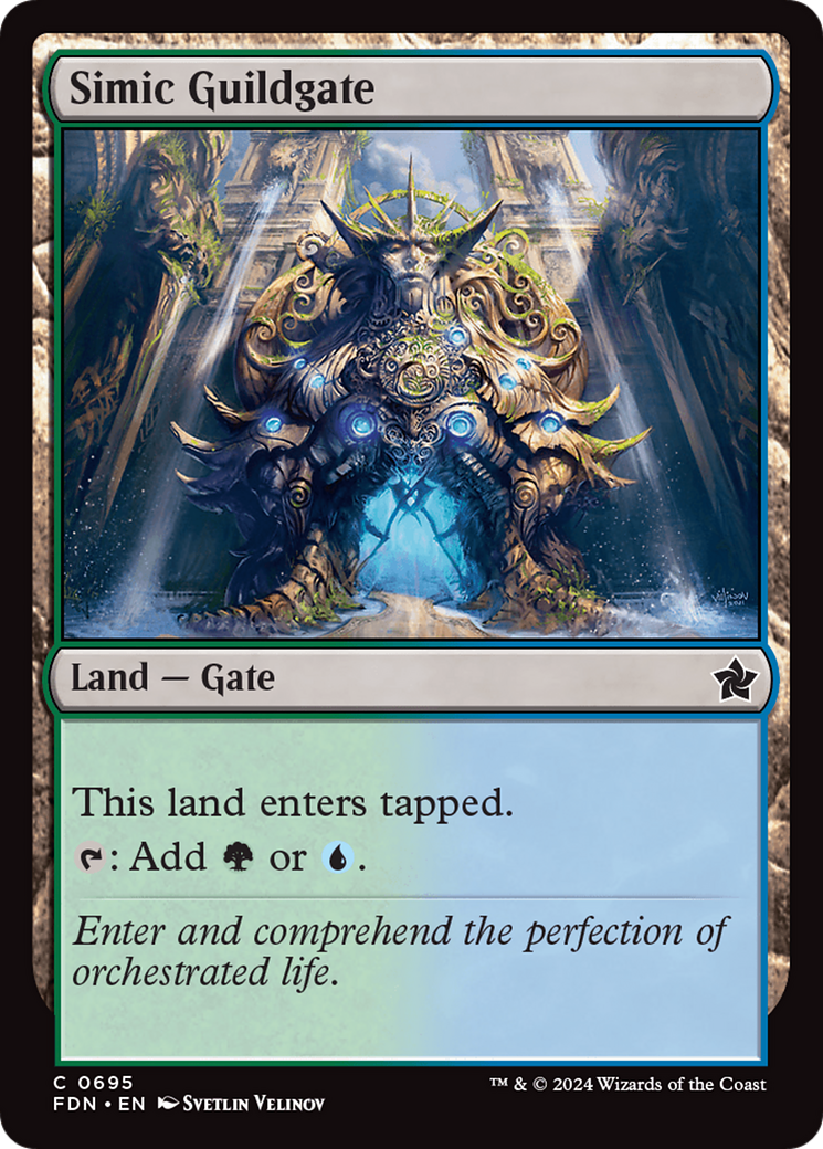 Simic Guildgate [Foundations] | Mega City Incorporated