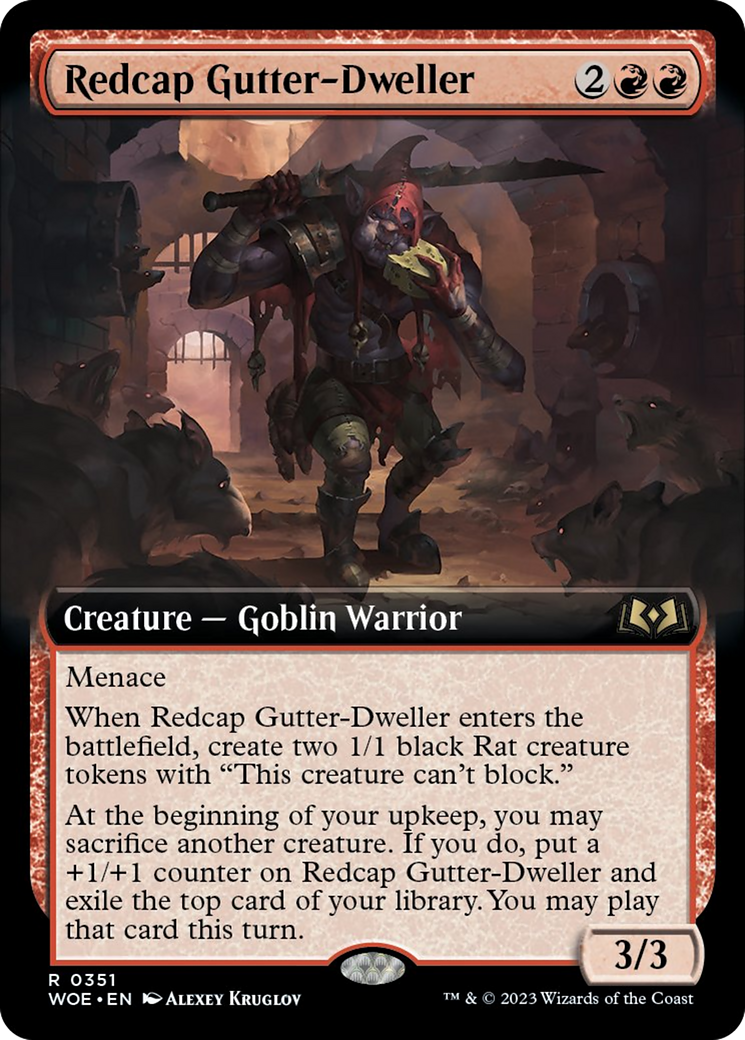 Redcap Gutter-Dweller (Extended Art) [Wilds of Eldraine] | Mega City Incorporated