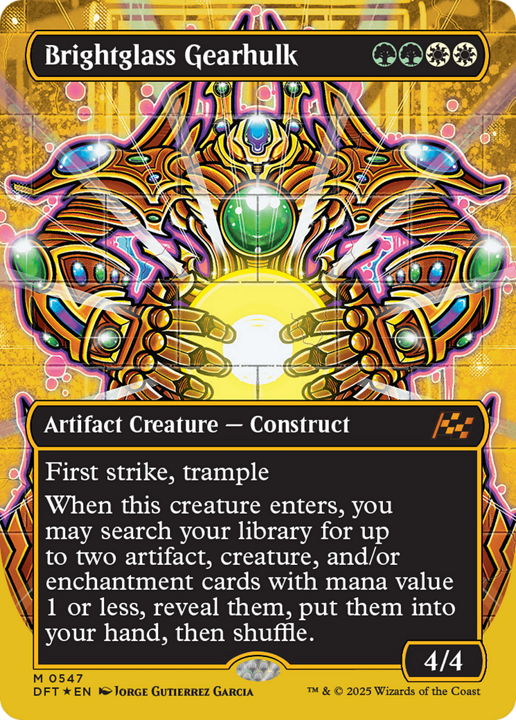 Brightglass Gearhulk (Borderless) (First-Place Foil) [Aetherdrift] | Mega City Incorporated