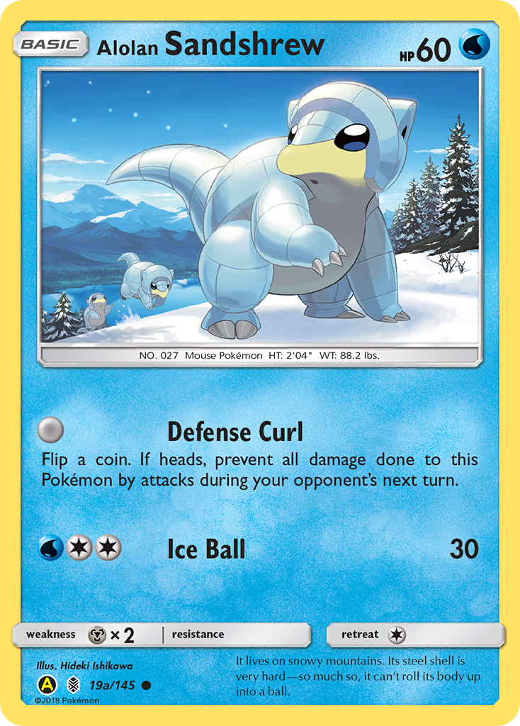 Alolan Sandshrew (19a/145) [Alternate Art Promos] | Mega City Incorporated