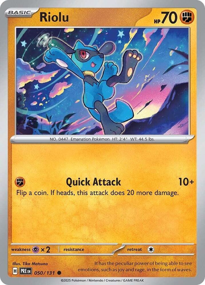 Riolu (050/131) [Scarlet & Violet: Prismatic Evolutions] | Mega City Incorporated