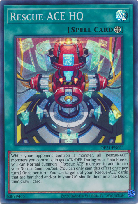 Rescue-ACE HQ [OP21-EN011] Super Rare | Mega City Incorporated