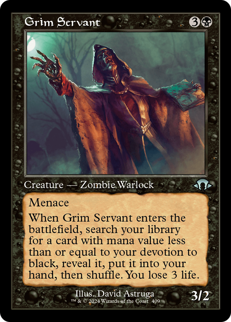 Grim Servant (Retro) [Modern Horizons 3] | Mega City Incorporated