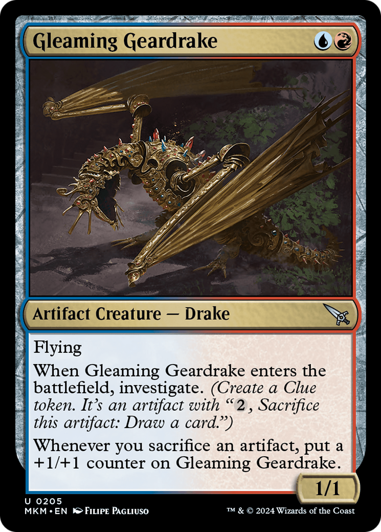 Gleaming Geardrake [Murders at Karlov Manor] | Mega City Incorporated