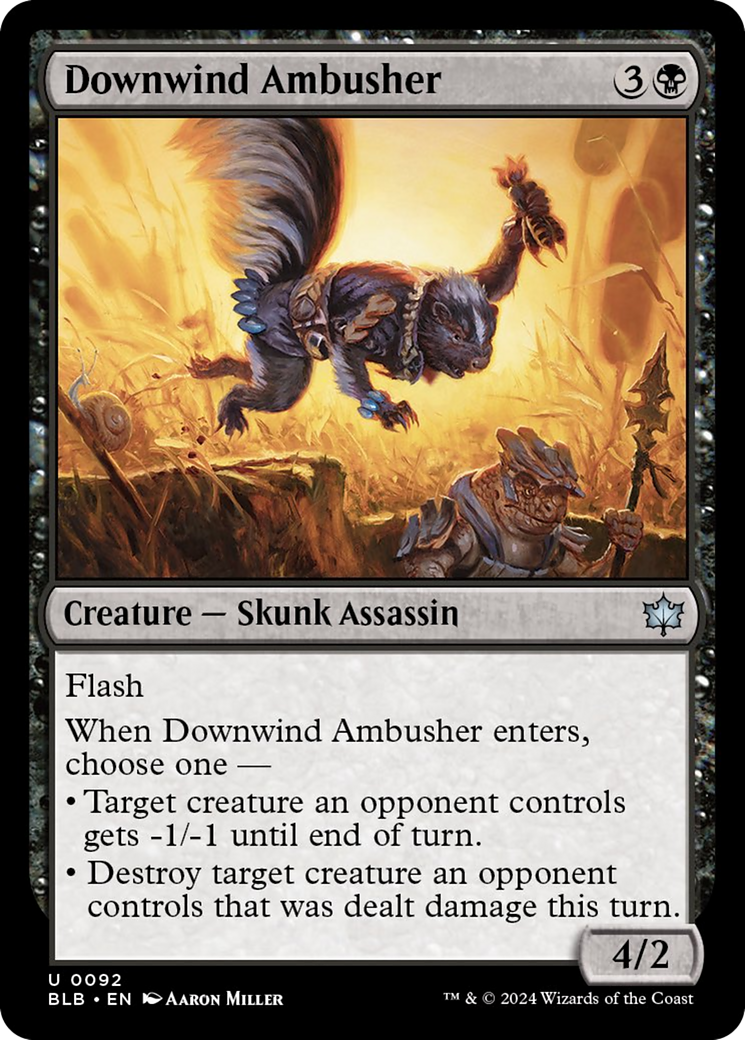 Downwind Ambusher [Bloomburrow] | Mega City Incorporated
