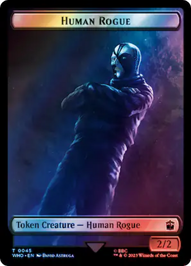 Human Rogue // Cyberman Double-Sided Token (Surge Foil) [Doctor Who Tokens] | Mega City Incorporated