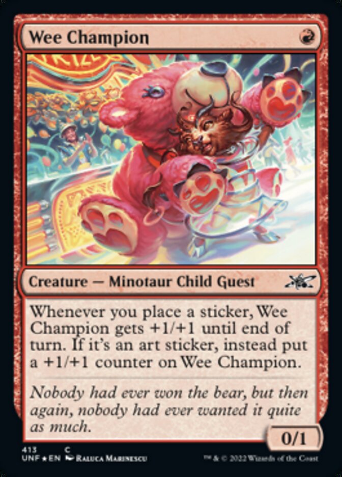 Wee Champion (Galaxy Foil) [Unfinity] | Mega City Incorporated