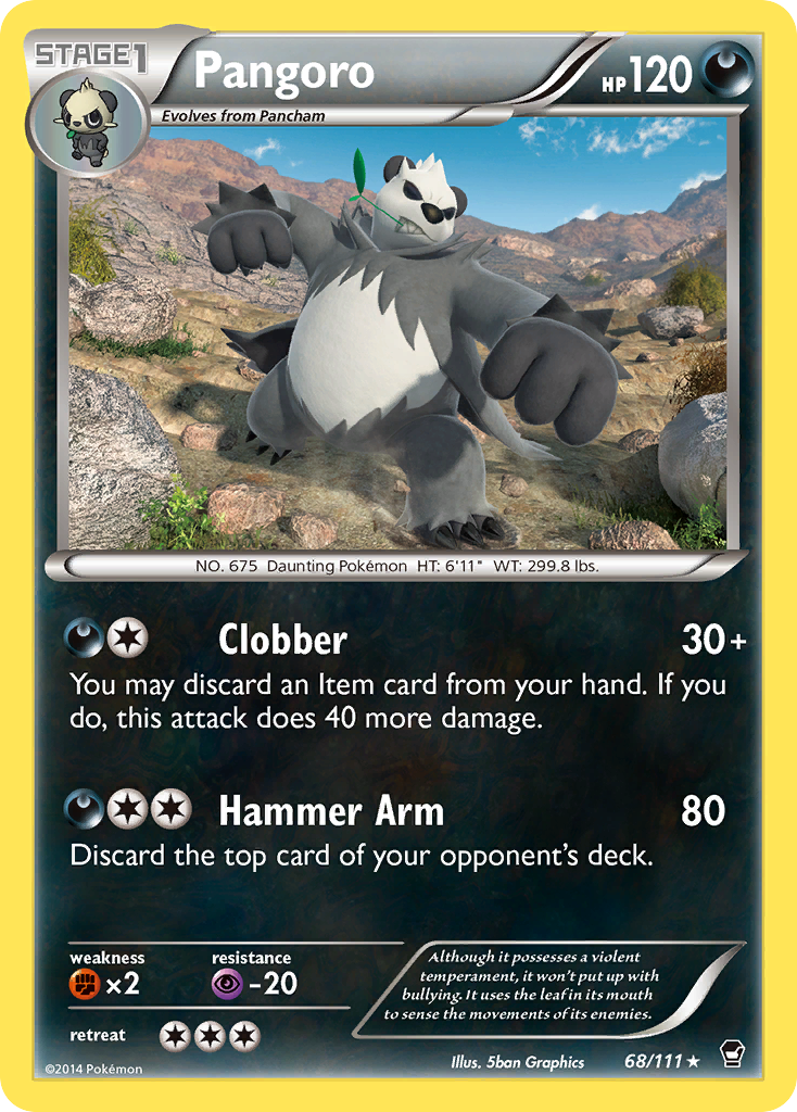 Pangoro (68/111) [XY: Furious Fists] | Mega City Incorporated