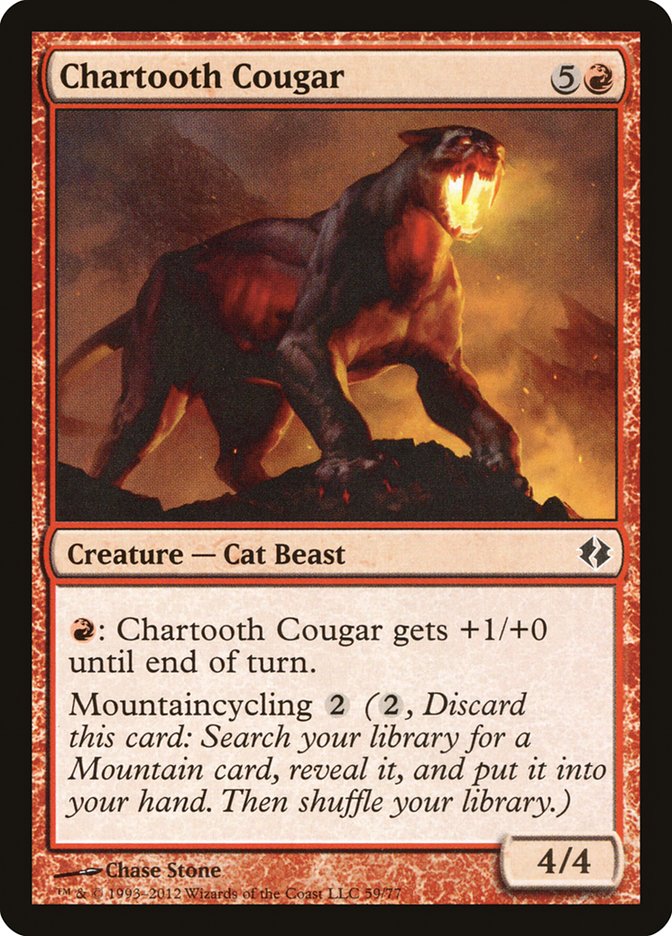 Chartooth Cougar [Duel Decks: Venser vs. Koth] | Mega City Incorporated