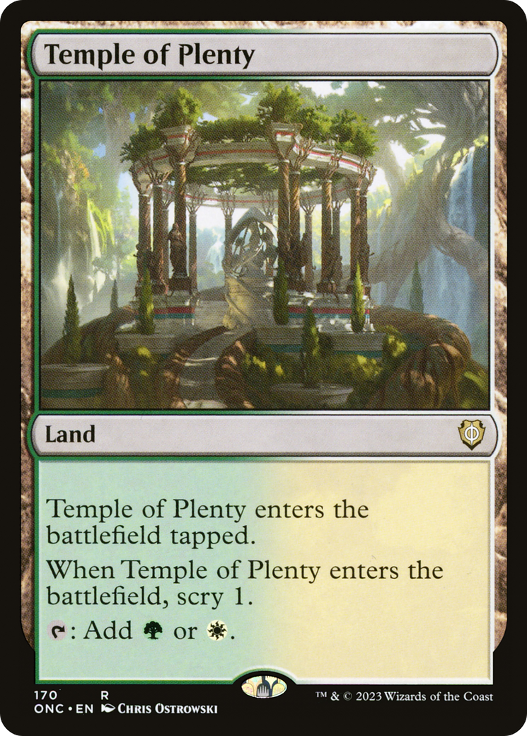 Temple of Plenty [Phyrexia: All Will Be One Commander] | Mega City Incorporated