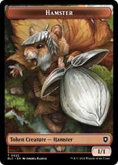 Hamster // Beast (024) Double-Sided Token [Bloomburrow Commander Tokens] | Mega City Incorporated