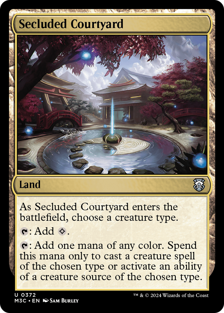 Secluded Courtyard (Ripple Foil) [Modern Horizons 3 Commander] | Mega City Incorporated