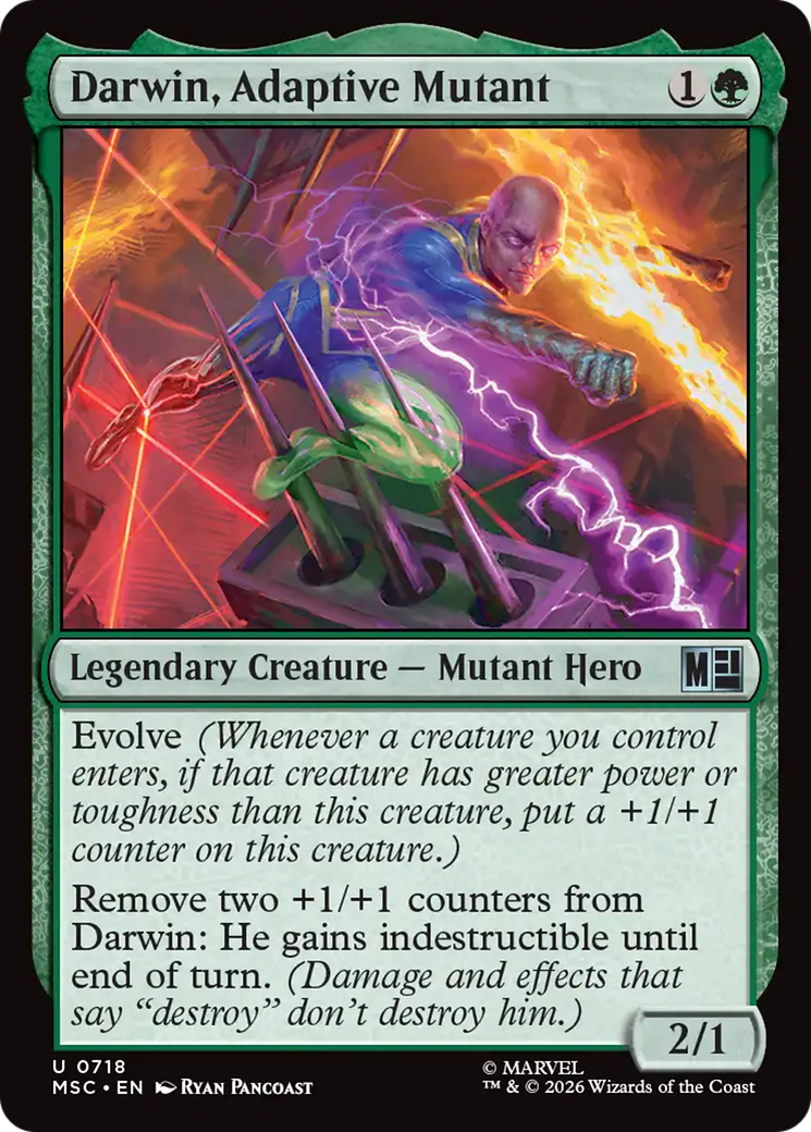 Darwin, Adaptive Mutant [Marvel Super Heroes Commander] | Mega City Incorporated