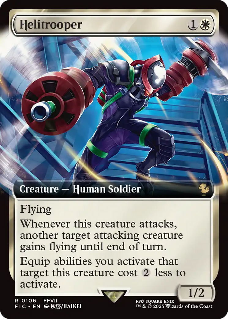 Helitrooper (Extended Art) [FINAL FANTASY Commander] | Mega City Incorporated