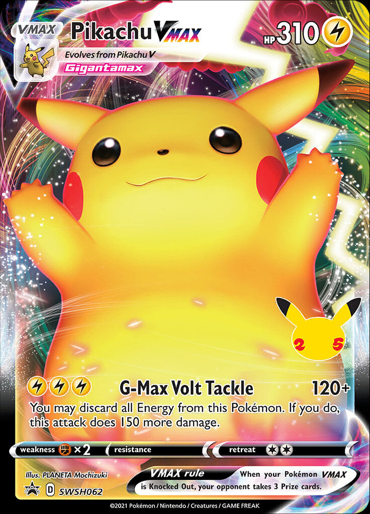 Pikachu VMAX (SWSH062) (Celebrations) [Sword & Shield: Black Star Promos] | Mega City Incorporated