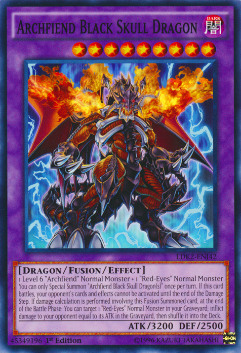 Archfiend Black Skull Dragon [LDK2-ENJ42] Common | Mega City Incorporated