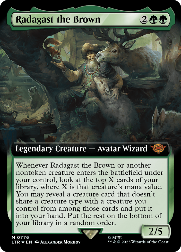 Radagast the Brown (Extended Art) (Surge Foil) [The Lord of the Rings: Tales of Middle-Earth] | Mega City Incorporated