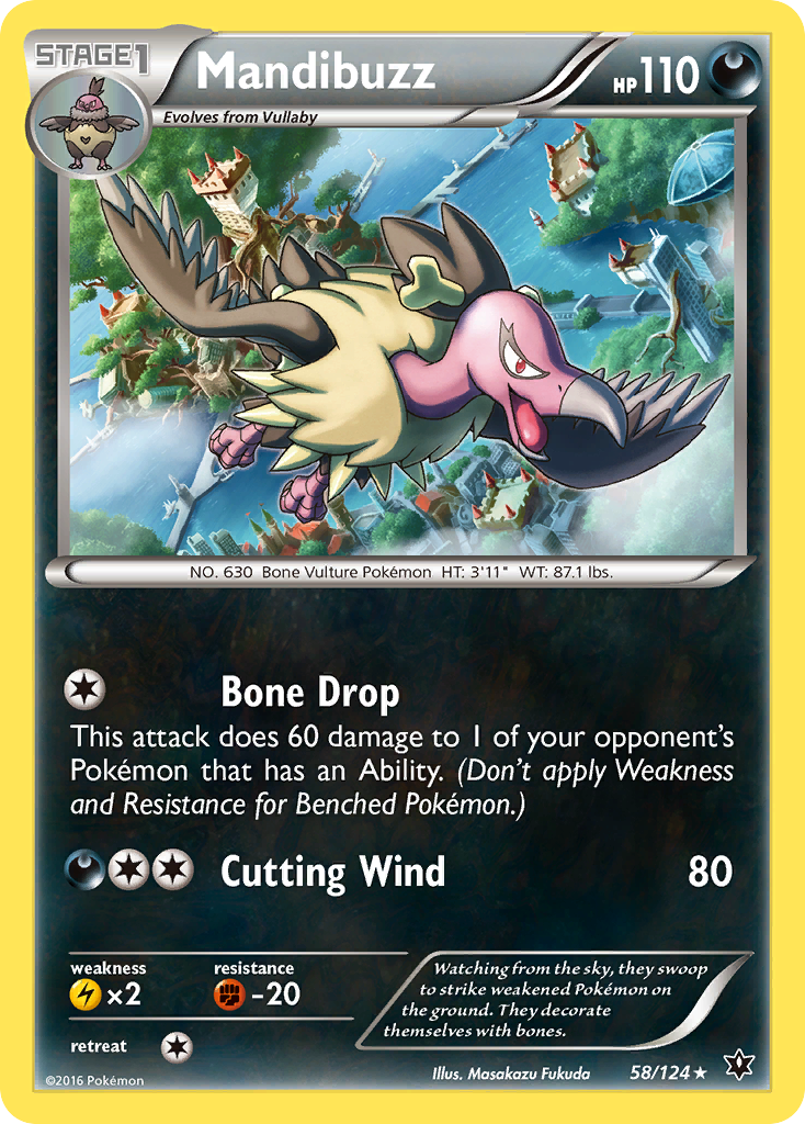 Mandibuzz (58/124) [XY: Fates Collide] | Mega City Incorporated