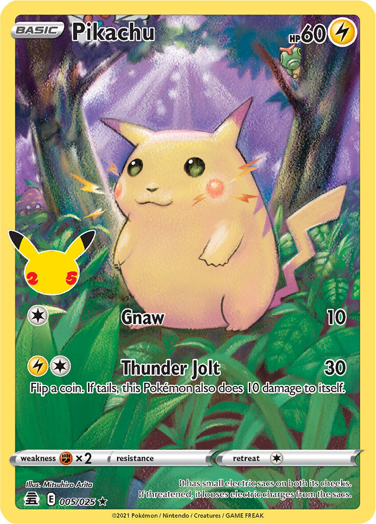 Pikachu (005/025) [Celebrations: 25th Anniversary] | Mega City Incorporated