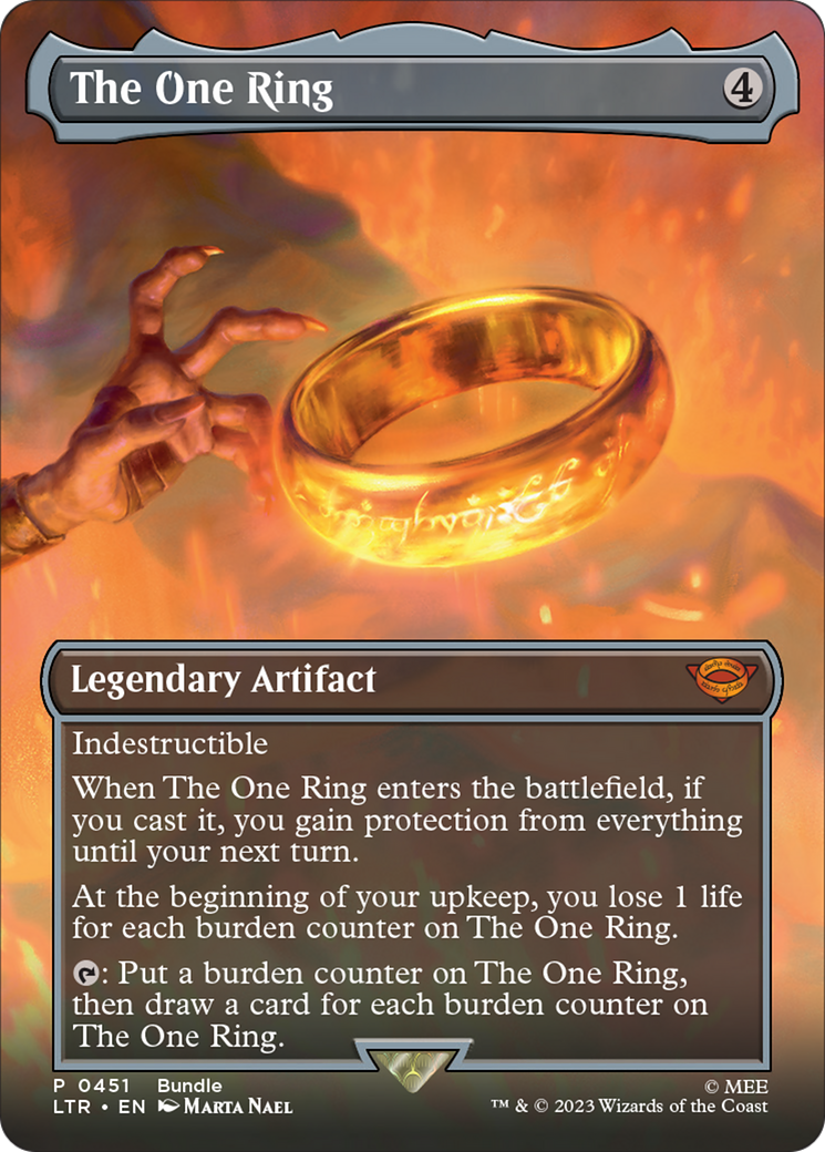 The One Ring (Borderless Alternate Art) [The Lord of the Rings: Tales of Middle-Earth] | Mega City Incorporated