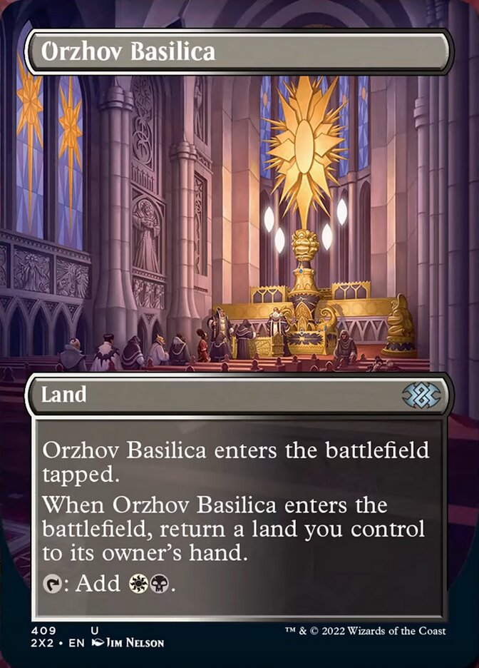 Orzhov Basilica (Borderless Alternate Art) [Double Masters 2022] | Mega City Incorporated