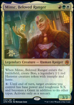 Minsc, Beloved Ranger [Dungeons & Dragons: Adventures in the Forgotten Realms Prerelease Promos] | Mega City Incorporated