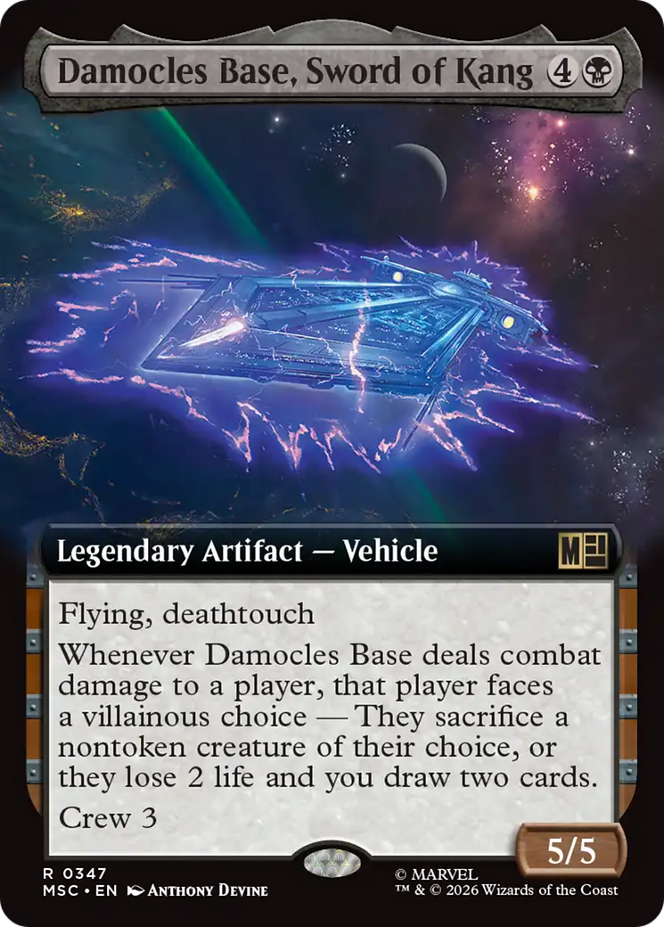Damocles Base, Sword of Kang (Extended Art) [Marvel Super Heroes Commander] | Mega City Incorporated