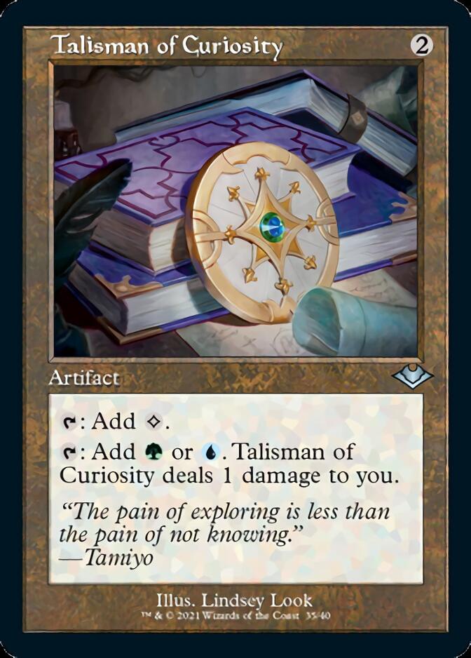 Talisman of Curiosity (Retro Foil Etched) [Modern Horizons] | Mega City Incorporated