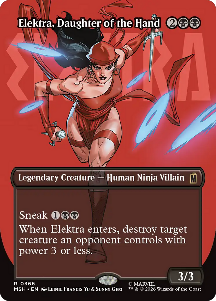 Elektra, Daughter of the Hand (Borderless) (366) [Marvel Super Heroes] | Mega City Incorporated