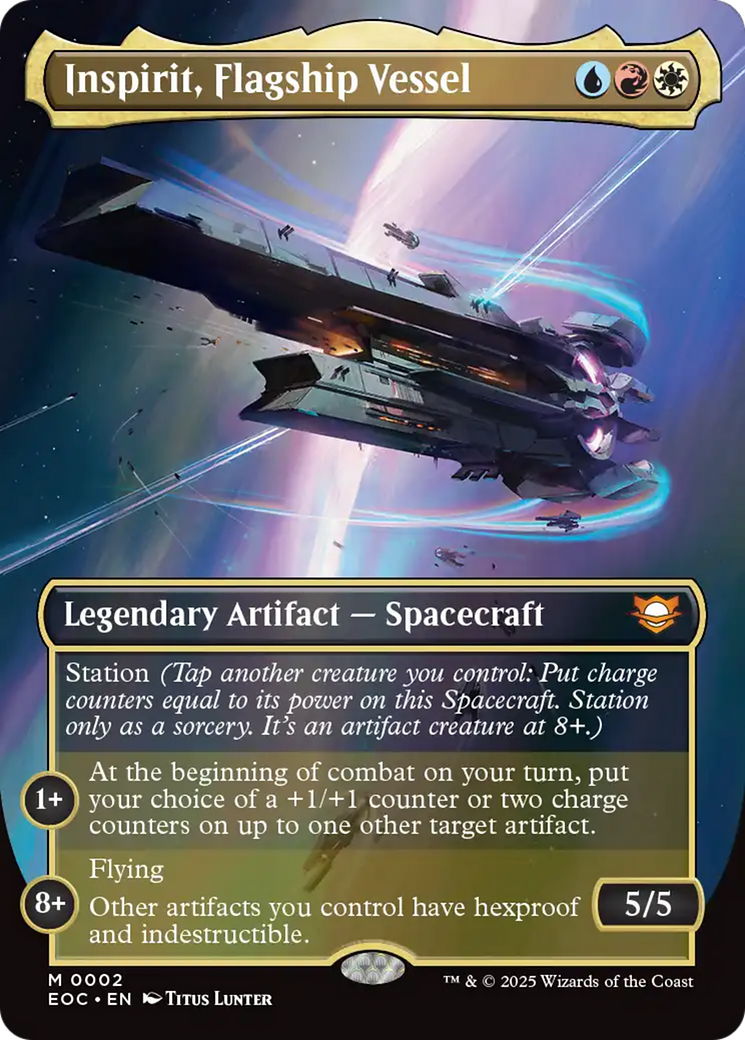 Inspirit, Flagship Vessel (Borderless) [Edge of Eternities Commander] | Mega City Incorporated