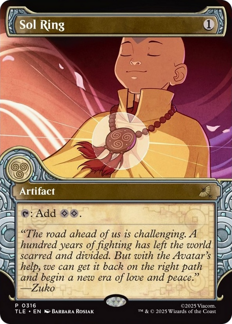 Sol Ring (Showcase) [Avatar: The Last Airbender: Eternal-Legal] | Mega City Incorporated