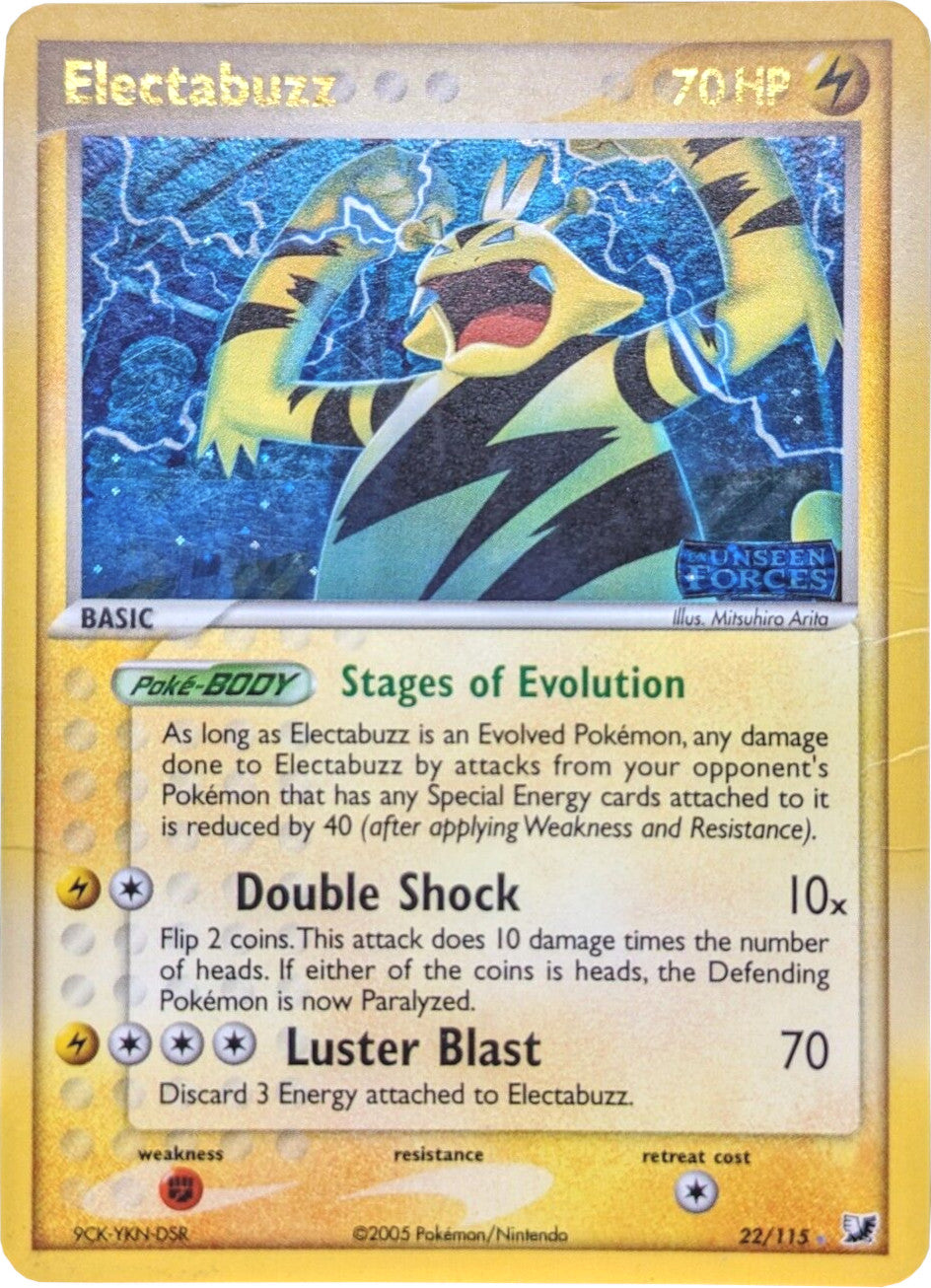 Electabuzz (22/115) (Stamped) [EX: Unseen Forces] | Mega City Incorporated
