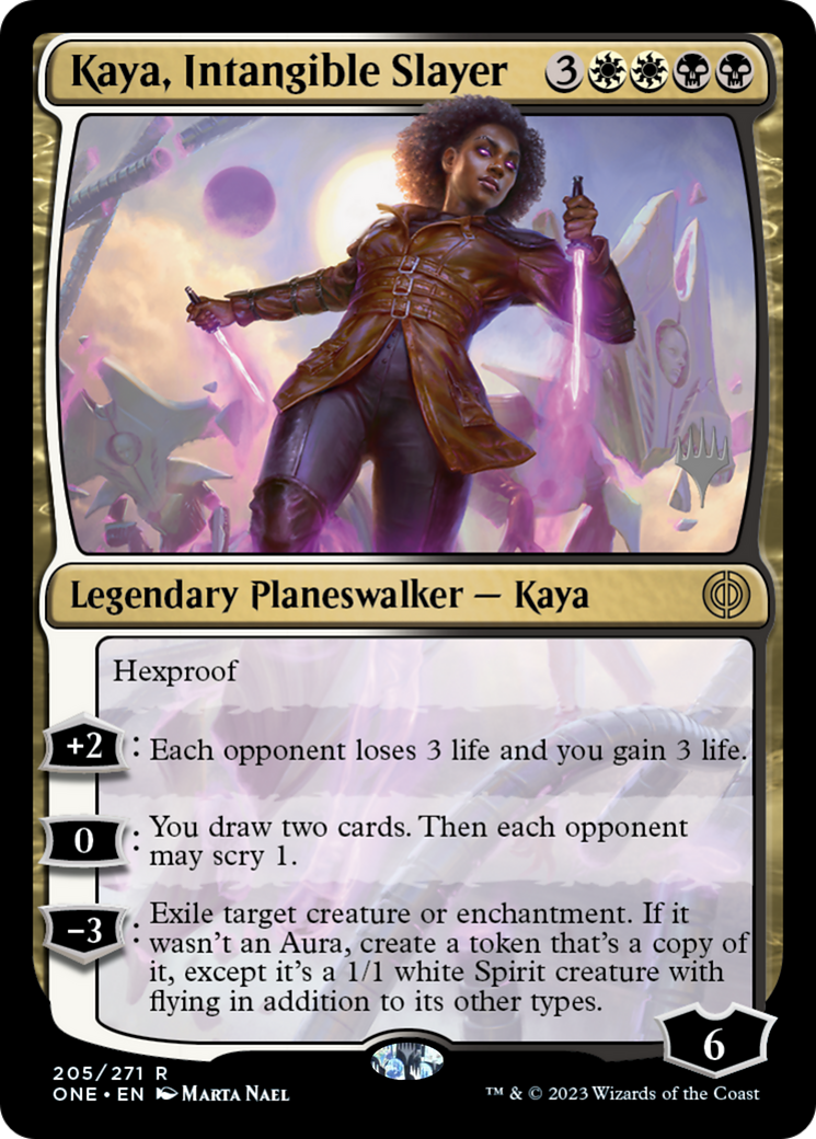 Kaya, Intangible Slayer (Promo Pack) [Phyrexia: All Will Be One Promos] | Mega City Incorporated