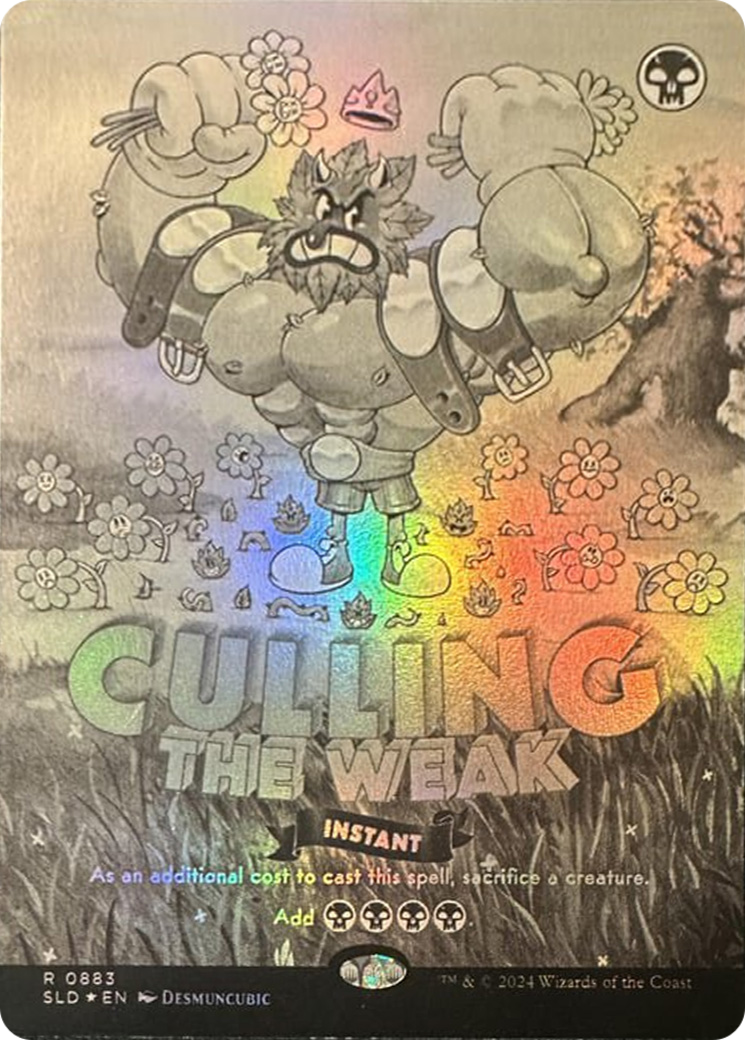 Culling the Weak (Black & White Foil) [Secret Lair Drop Series] | Mega City Incorporated