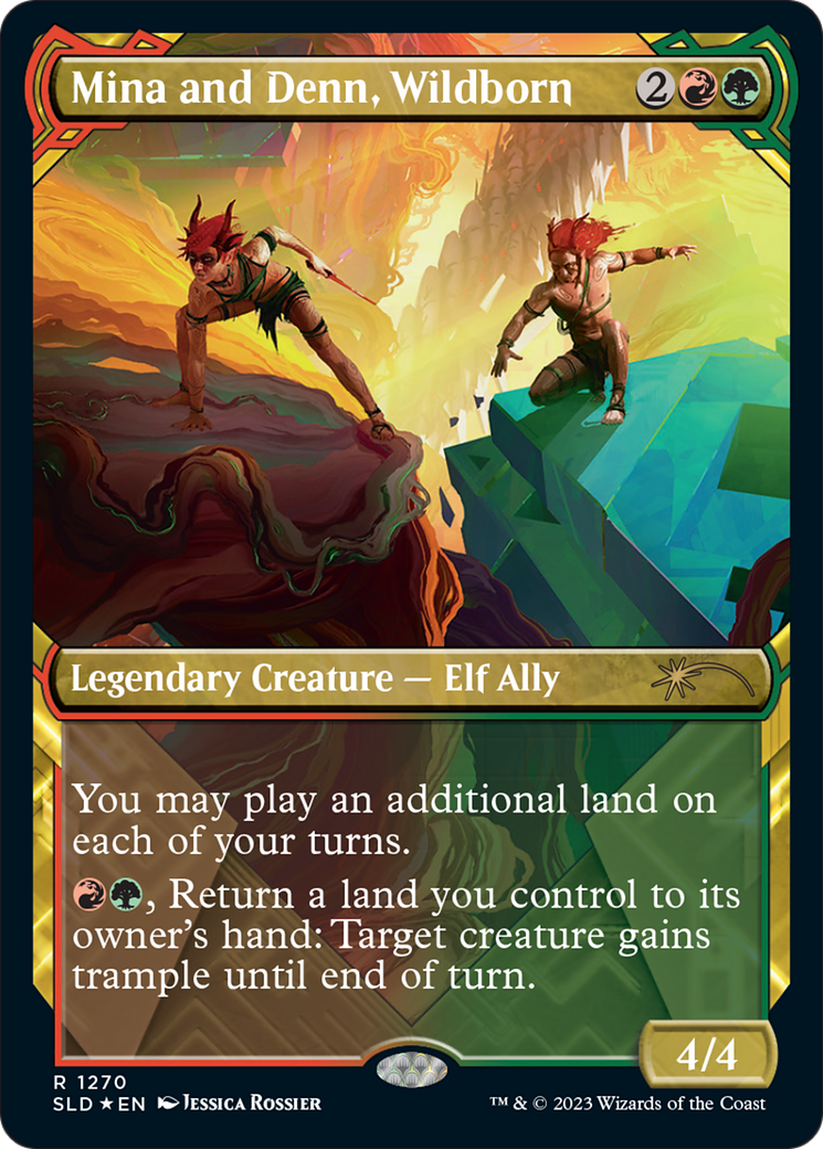 Mina and Denn, Wildborn (Halo Foil) [Secret Lair Drop Series] | Mega City Incorporated