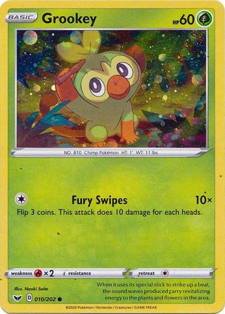 Grookey (010/202) (Cosmos Holo) [Sword & Shield: Base Set] | Mega City Incorporated