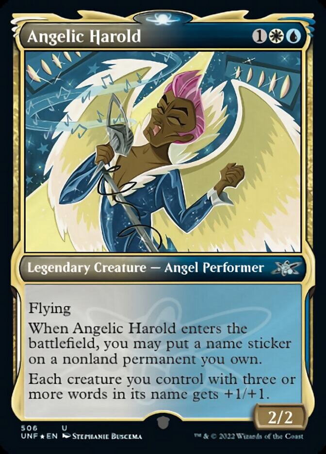 Angelic Harold (Showcase) (Galaxy Foil) [Unfinity] | Mega City Incorporated