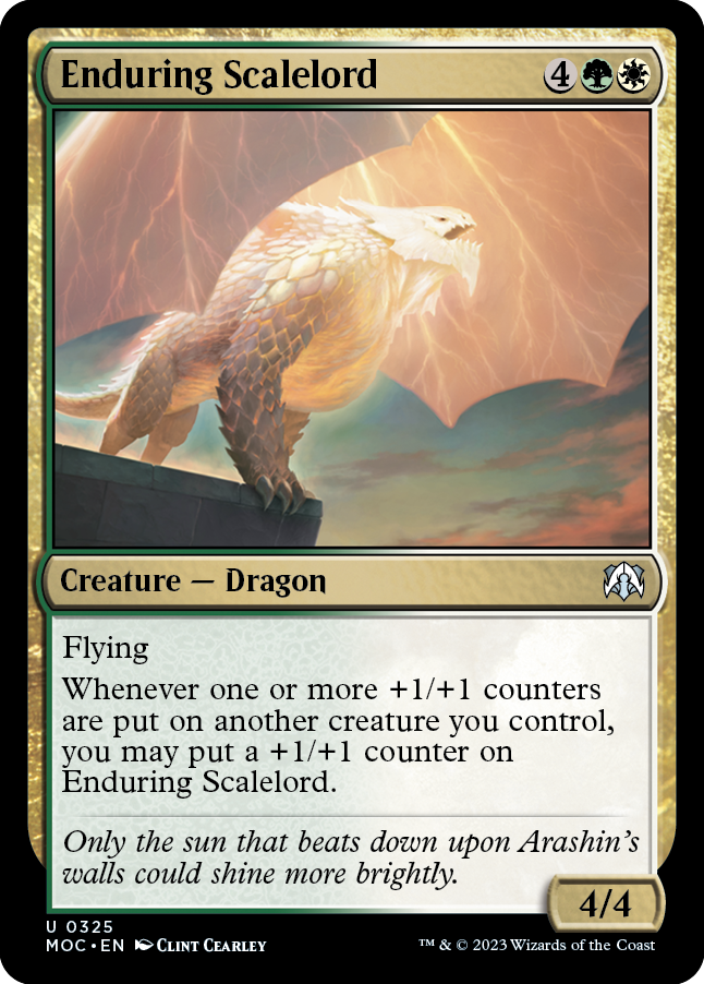 Enduring Scalelord [March of the Machine Commander] | Mega City Incorporated