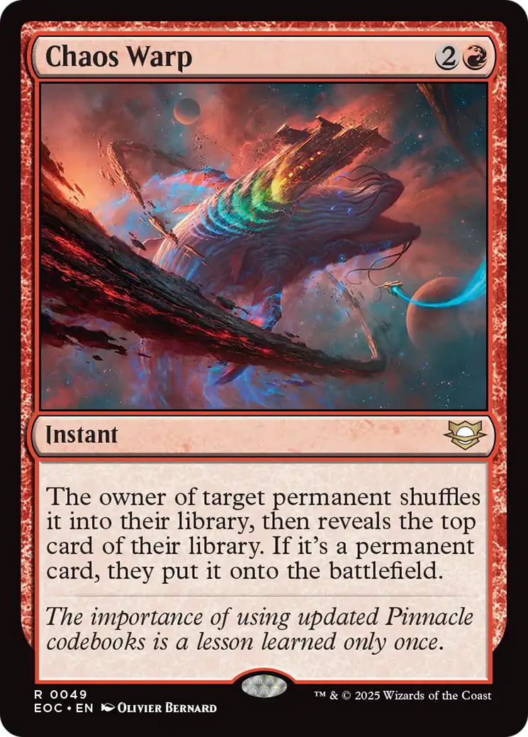 Chaos Warp [Edge of Eternities Commander] | Mega City Incorporated