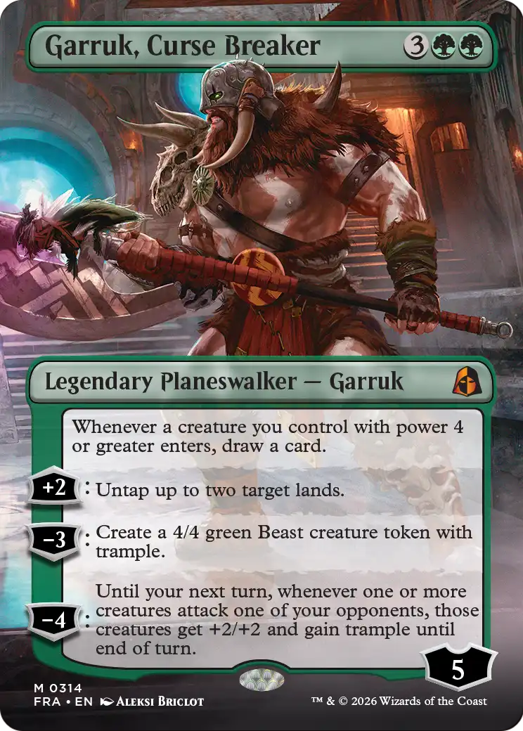 Garruk, Curse Breaker (Borderless) [Reality Fracture] | Mega City Incorporated