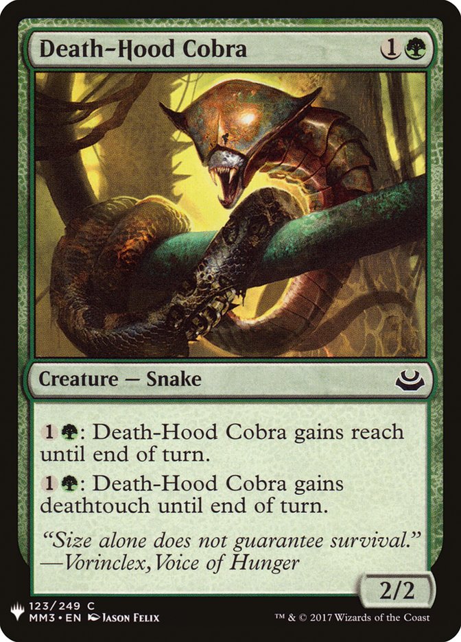 Death-Hood Cobra [Mystery Booster] | Mega City Incorporated