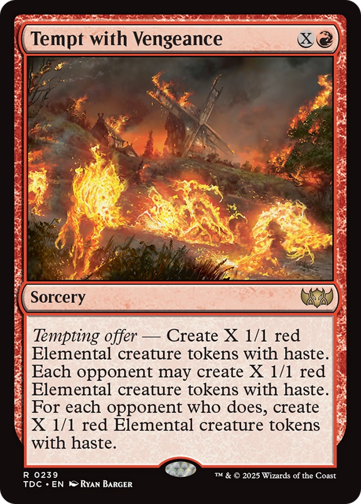 Tempt with Vengeance [Tarkir: Dragonstorm Commander] | Mega City Incorporated