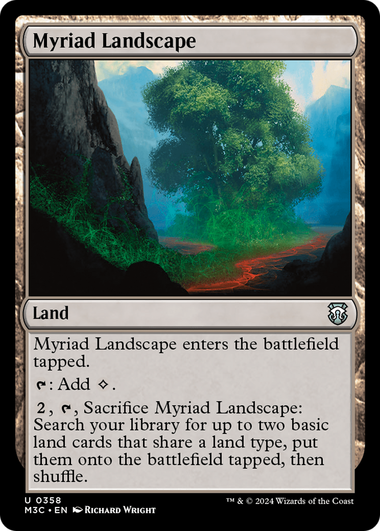 Myriad Landscape (Ripple Foil) [Modern Horizons 3 Commander] | Mega City Incorporated