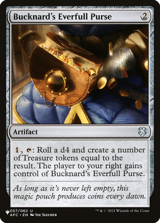 Bucknard's Everfull Purse [The List] | Mega City Incorporated